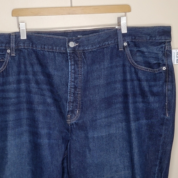 NWT Old Navy | Slouchy Straight Leg High-Rise Crop Jeans Plus Size 26 - Picture 2 of 5